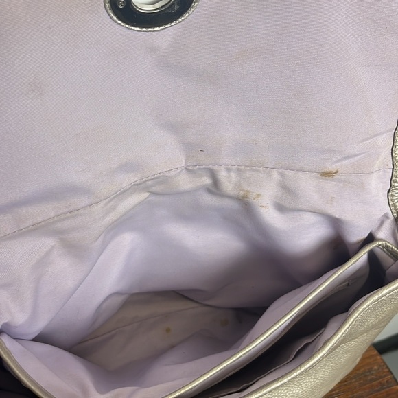 GUC VINTAGE AUTHENTIC Coach Pebble Leather Shoulder Bag Gold w/silver accents - Picture 9 of 13